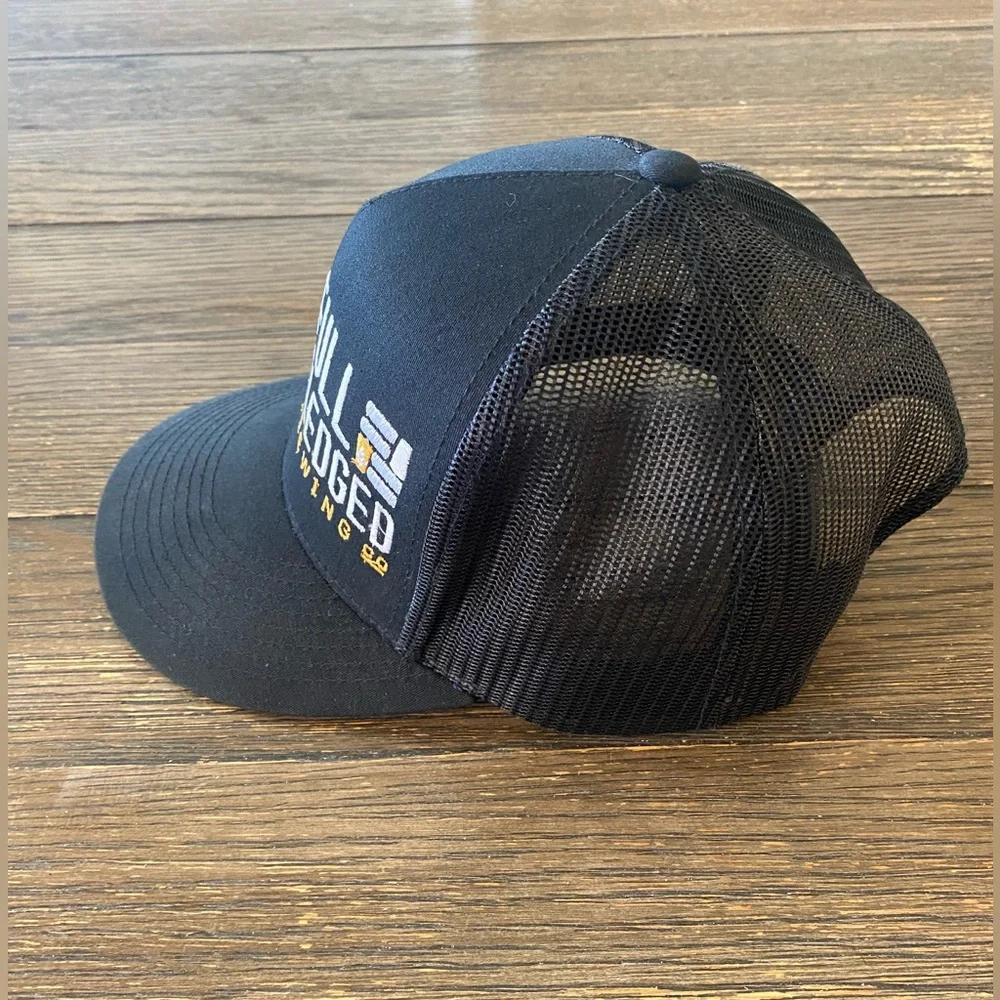 Full Fledged Brewing Co Trucker Hat Snap Back Black NEW Iowa Craft Brewery Beer